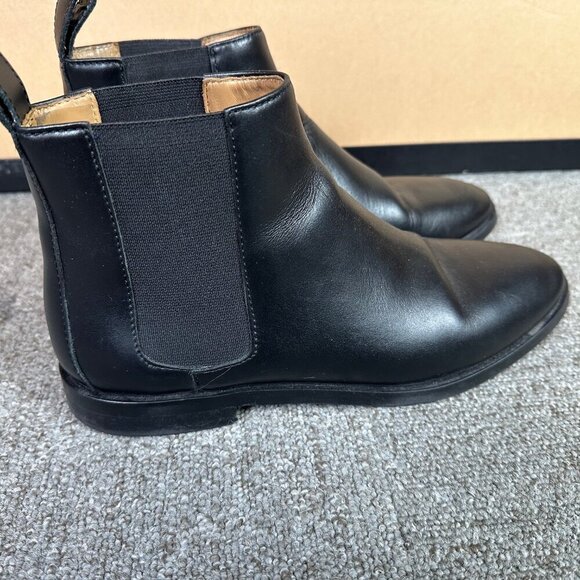 Everlane Black Leather Chelsea Boot Made in Italy Size 8 - Picture 3 of 7